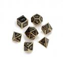 Tärningsset - Metal Gold Series: Black (DMGS001)