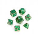 Tärningsset - Metal Gold Series: Green (DMGS003)