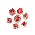 Tärningsset - Metal Gold Series: Red (DMGS004)