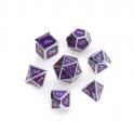 Tärningsset - Metal Silver Series: Purple (DMSS001)