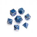 Tärningsset - Metal Silver Series: Azure (DMSS004)